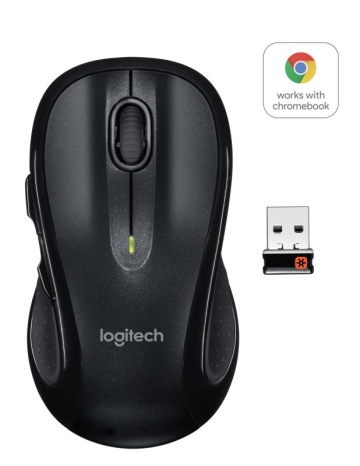 Mouse wireless Logitech M510, rezolutie maxima 1000 DPI, tehnologie laser, dimensiuni 120 x 65 x 41 mm, negru - Img 4