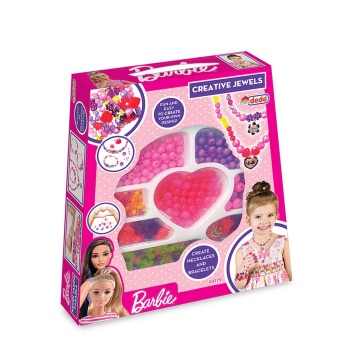 Set margele copii cu geanta transport Barbie – creatie bijuterii | AziaVision.ro