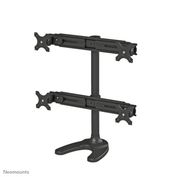 Suport cvadruplu monitor de birou Neomounts FPMA-D700DD4; pentru display-uri cu diagonale 19"-30", sistem de prindere VESA 75x75~100x100, greutate maxima suportata 8kg - per ecran, full motion, tilt +180°, swivel +180°, rotate +360°; inaltime reglabila - Img 6