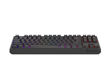 Tastatura gaming mecanica wireless Genesis Thor 230 TKL, iluminare RGB, swtich-uri Red, 87 taste, 11 butoane multimedia, negru - Img 9