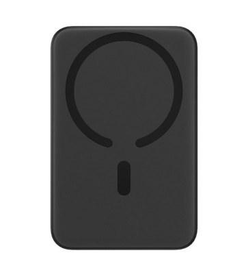 Baterie externa Baseus Magnetic Mini Wireless, 10000mAh, 20W, 2 x USB Type-C output/input, 15W wireless charging, include cablu USB Type-C la USB Type-C 30cm, negru - Img 2