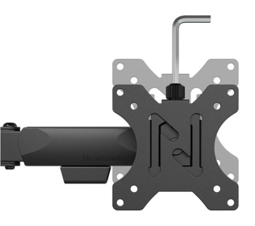 Brat triplu Neomounts DS60-600BL3; pentru display-uri cu diagonale 10"-27", sistem de prindere VESA 75x75~100x100, greutate maxima suportata 6 - per ecrankg, full motion, tilt +45°, swivel 90°, rotate 180°, distanta fata de perete 137-601mm; culoare - Img 8