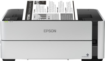 Imprimanta inkjet mono CISS Epson M1170, dimensiune A4, viteza max 39ppm, Duplex, rezolutie printer 1200x2400dpi, alimentare hartie 250 coli, interfata: USB, Ethernet, WiFi, Wi-Fi Direct, consumabile: C13T01L14A, C13T03P14A, C13T04D100, cerneala 11k - Img 3