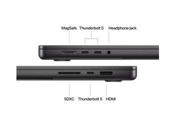 MacBook Pro 16.2"/Apple M4 Pro (CPU 14-core, GPU 20-core, Neural Engine16-core)/48GB/1TB - Space Black - INT KB (cto from MX2Y3RO/A) - Img 4