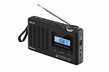 Radio cu ceas Akai APR-600 cu baterii 3x AAA, bluetooth 5.0, 0.8W, negru - Img 7
