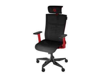 Scaun gaming Genesis Astat 700 G2, material Mesh PureFlow Plus, reglabil pe inaltime, greutate maxima suportata 120 kg, inaltime scaun reglabil 27.5 - 34.5 cm, spatar ajustabil 135°, dimensiuni roti 60mm, echipat cu piston cu gaz clasa 4, negru/rosu - Img 5
