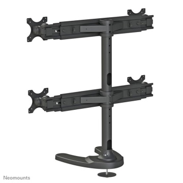 Suport cvadruplu monitor de birou Neomounts FPMA-D700DD4; pentru display-uri cu diagonale 19"-30", sistem de prindere VESA 75x75~100x100, greutate maxima suportata 8kg - per ecran, full motion, tilt +180°, swivel +180°, rotate +360°; inaltime reglabila - Img 7