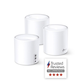 TP-Link AX5400 whole home mesh Wi-Fi 6 System, Deco X60(3-pack); Standarde Wireless: IEEE 802.11 ax/ac/n/a 5 GHz, IEEE 802.11 ax/n/g/b 2.4 GHz, 2 LAN/WAN Gigabit Ethernet Ports, Qualcomm 1 GHz Quad-core CPU, 4 internal antennas per Deco unit, 2402 Mbps - Img 10