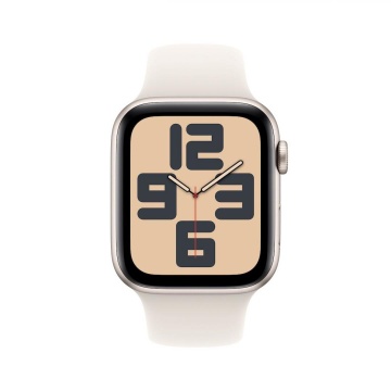 Apple Watch SE GPS + Cellular 44mm Starlight Aluminium Case with Starlight Sport Band - M/L - Img 2