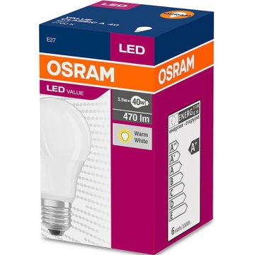Bec LED Osram Value Classic A, E27, 10W (75W), 1055 lm, lumina calda (2700K) - Img 2