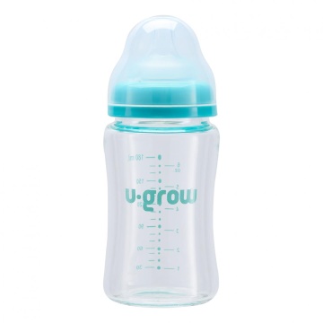 Biberon de sticla180 ml+2 tetine, U-Grow - Img 1