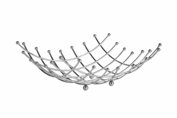 COS FRUCTE METALIC 26x26x9 CM,VANORA HOME - Img 2