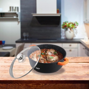 Cratita aluminiu turnat 16 cm 1,2 L Dark HR S&Co | AziaVision.ro
