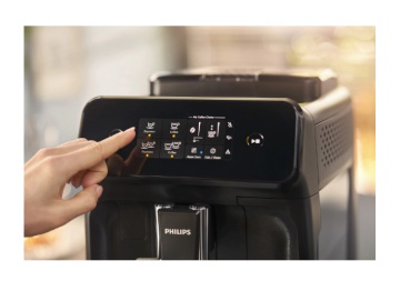 Espressor automat Philips EP1224/00, 1500W, 2 bauturi, sistem clasic de spumare a laptelui, afisaj tactil, rasnita ceramica, filtru Aqua Clean, gri casmir - Img 2