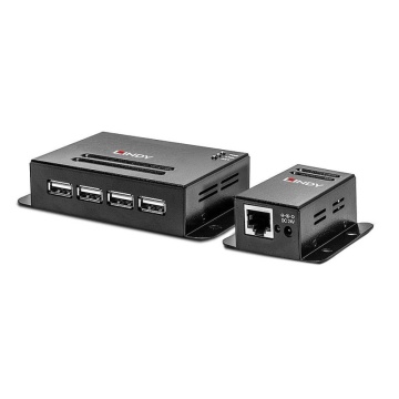 Lindy 50m 4 Port USB 2.0 Cat.5e Extender Technical details Specifications USB Standard: USB 2.0 Supported Bandwidth: 480Mbps Maximum Distance: 50m (164.04ft) Transmission Medium: Cat.5/5e/6 or higher network cable Chipset: NS1021 Special Features: - Img 5