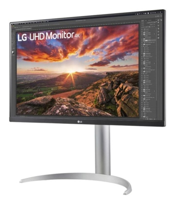 Monitor LG 27" 27UP850K-W.AEU, Diagonal (inch): 27, Diagonal (cm): 69, Aspect ratio: 16:9, Panel: IPS, Resolution: 3840x2160, Refresh Rate: 60Hz, Response time GtG: 5ms, Brightness (max): 400 cd/m², Contrast (static) : 1200:1, Viewing angle: 178/178, - Img 3