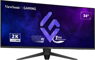 Monitor ViewSonic 34" VX3480-2K-PRO, Diagonal (inch): 34, Diagonal (cm): 86, Aspect ratio: 21:9, Panel: VA, Resolution: 3440x1440, Refresh Rate: 165Hz, Response time MPRT: 1ms, Brightness (max): 300 cd/m², Contrast (static) : 4000:1, Contrast (dynamic): - Img 7