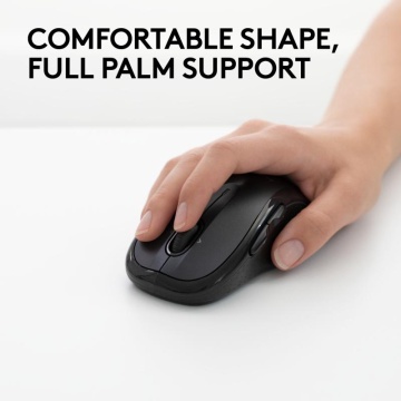 Mouse wireless Logitech M510, rezolutie maxima 1000 DPI, tehnologie laser, dimensiuni 120 x 65 x 41 mm, negru - Img 6
