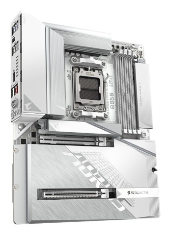 Placa de Baza GIGABYTE B850 AORUS STEALTH ICE AM5, 4x DDR5, 1x HDMI 1x PCIE 5.0 x16 1x PCIE 4.0 x16, 2x M.2, 2x SATA 6GB/s, ATX - Img 5