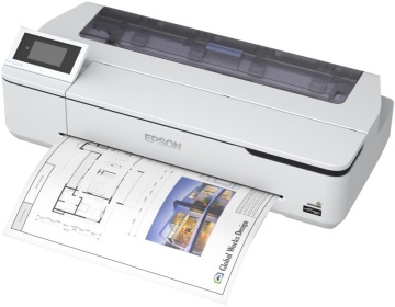 Plotter Epson Surecolor SC-T2100, Imprimanta large format 24" (A1 ) in 4 culori, rezolutie maxima de listare 2.400 x 1.200 dpi, Cerneala Epson Ultrachrome XD2 pigment ink, grosime hartie 0,05mm - 0,27 mm interfata: USB 3.0, Retea, WI-FI, WI-FI direct, - Img 6