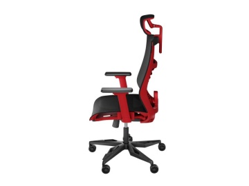 Scaun gaming Genesis Astat 700 G2, material Mesh PureFlow Plus, reglabil pe inaltime, greutate maxima suportata 120 kg, inaltime scaun reglabil 27.5 - 34.5 cm, spatar ajustabil 135°, dimensiuni roti 60mm, echipat cu piston cu gaz clasa 4, negru/rosu - Img 6