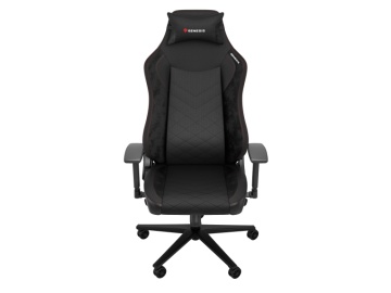 Scaun gaming Genesis Nitro 890 G2, material Synthetic PU + Textil, reglabil pe inaltime, greutate maxima suportata 150 kg, inaltime scaun reglabil 47 - 53 cm, spatar ajustabil 135°, dimensiuni roti 60mm, echipat cu piston cu gaz clasa 4, manere 3D, negru - Img 2