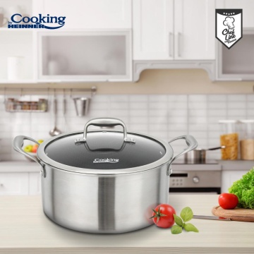 SEMIOALA CU CAPAC, 20x10 CM, 2.8 L TITANIUM3, COOKING BY HEINNER - Img 6