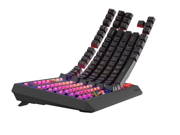 Tastatura gaming mecanica wireless Genesis Thor 230 TKL, iluminare RGB, swtich-uri Red, 87 taste, 11 butoane multimedia, negru - Img 11