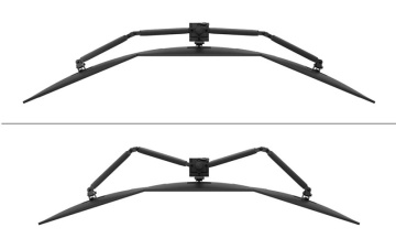 Brat triplu Neomounts DS60-600BL3; pentru display-uri cu diagonale 10"-27", sistem de prindere VESA 75x75~100x100, greutate maxima suportata 6 - per ecrankg, full motion, tilt +45°, swivel 90°, rotate 180°, distanta fata de perete 137-601mm; culoare - Img 10