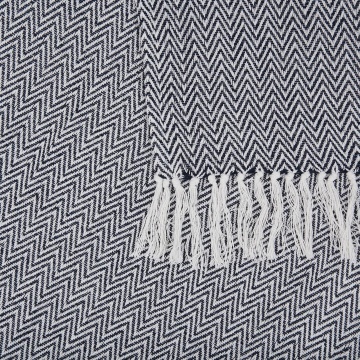 CUVERTURA PLED 200X220 CM ZAG BLACK - Img 4