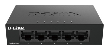 D-Link Switch DGS-105GL, 5 porturi Gigabit, Capacity 10Gbps, desktop, faramanagement, metal, negru, fara ventilator, D-Link Green. - Img 4
