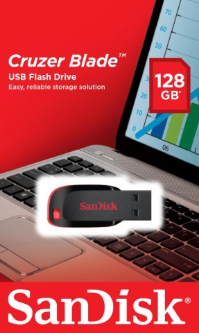 Memorie USB Flash Drive SanDisk Cruzer Blade, 128GB, USB 2.0 - Img 12