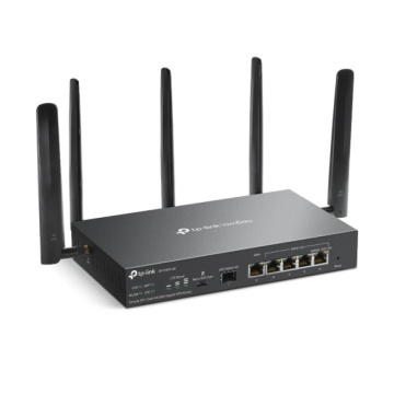 "Omada 4G+ Cat6 AX3000 Gigabit VPN Router PORT: 1× Gigabit SFP WAN/LAN Port, 1× Gigabit RJ45 WAN Port, 4× Gigabit WAN/LAN RJ45 Ports, 1 Nano SIM slot (4G+ Cat6) SPEED: 574Mbps at 2.4 GHz + 2402 Mbps at 5 GHz (HE160) Wi-Fi Speed, 300 Mbps Download LTE - Img 8