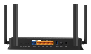 Router Wireless TP-Link ARCHER BE230, 1× 2.5 Gbps WAN port, 1× 2.5 Gbps LAN port and 3× 1 Gbps, 6 antene externe, tri-band, Buton WirelessON/OFF,buton WPS - Img 8