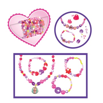 Set margele copii cu geanta transport Barbie – creatie bijuterii | AziaVision.ro