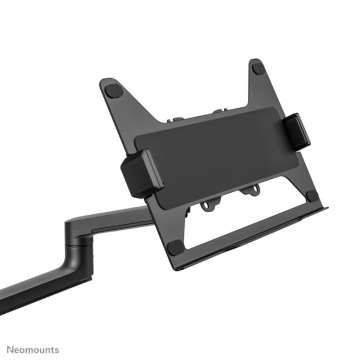 Suport dublu laptop de birou Neomounts DS20-425BL2; pentru display-uri cu diagonale 17"-27", sistem de prindere VESA 75x75~100x100, greutate maxima suportata 8kg, tilt +90°, -30°, swivel 90°, rotate 360°, distanta fata de perete 162-494mm; inaltime - Img 10