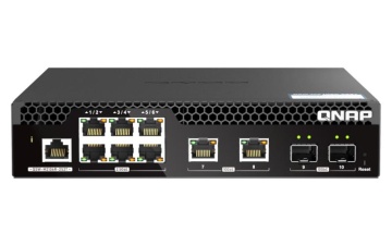 Switch QNAP M2106R CPU Marvell 98DX2528, 6 porturi 2.5Gbps, 2 porturi 10Gbps SFP+, 2 porturi 10GbE RJ45, rackabil, web-managed, garantie2 ani - Img 4