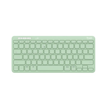 Tastatura Trust Lyra Wireless, conexiune USB-A, USB-C 1.1, raza de acoperire wireless 10m, 1x AAA baterie, compatibila cu laptop, pc, Bluetooth devices, tableta, alba - Img 2