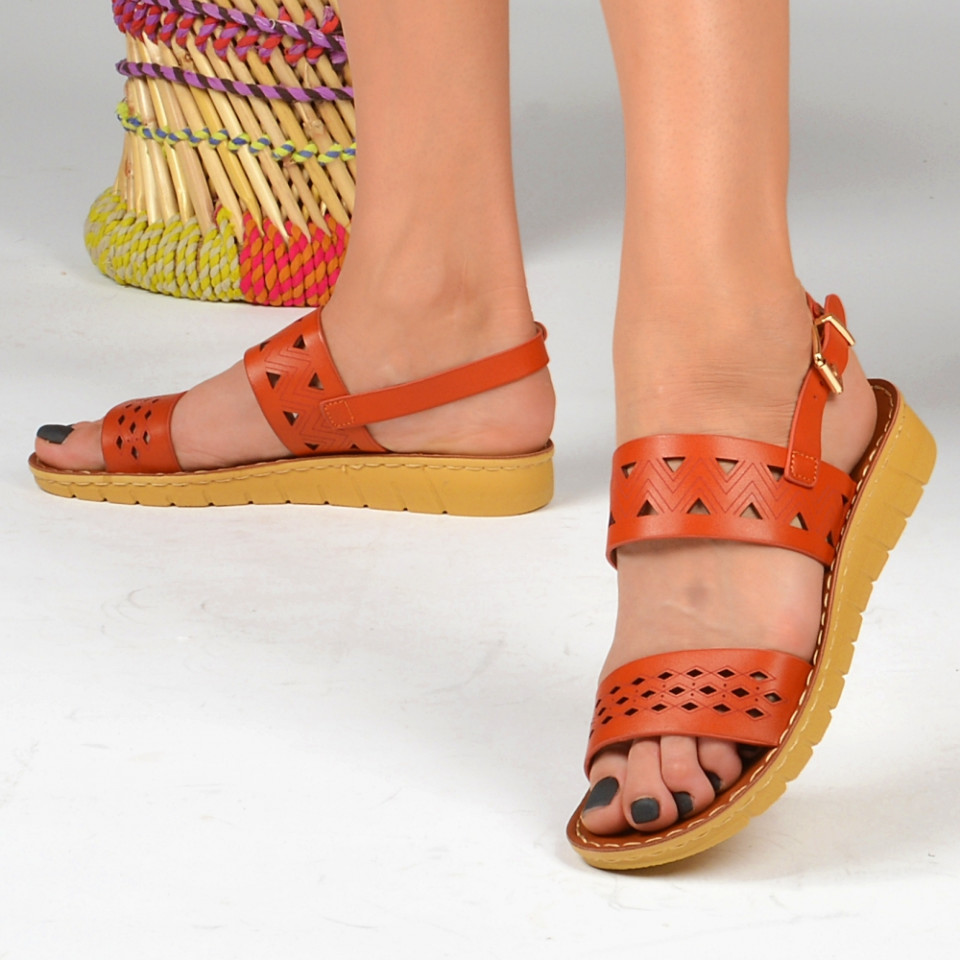 Sandale dama Fia Orange - Need 4 Shoes