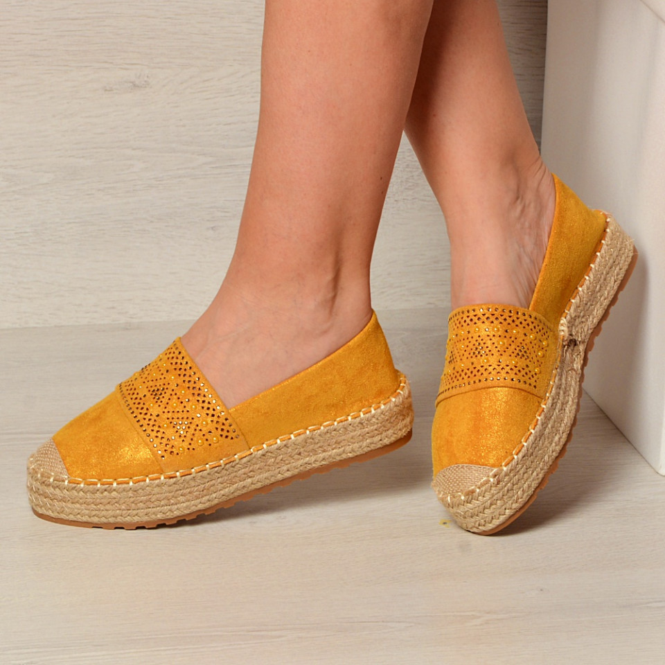 Pantofi Casual Dama Vio Yellow