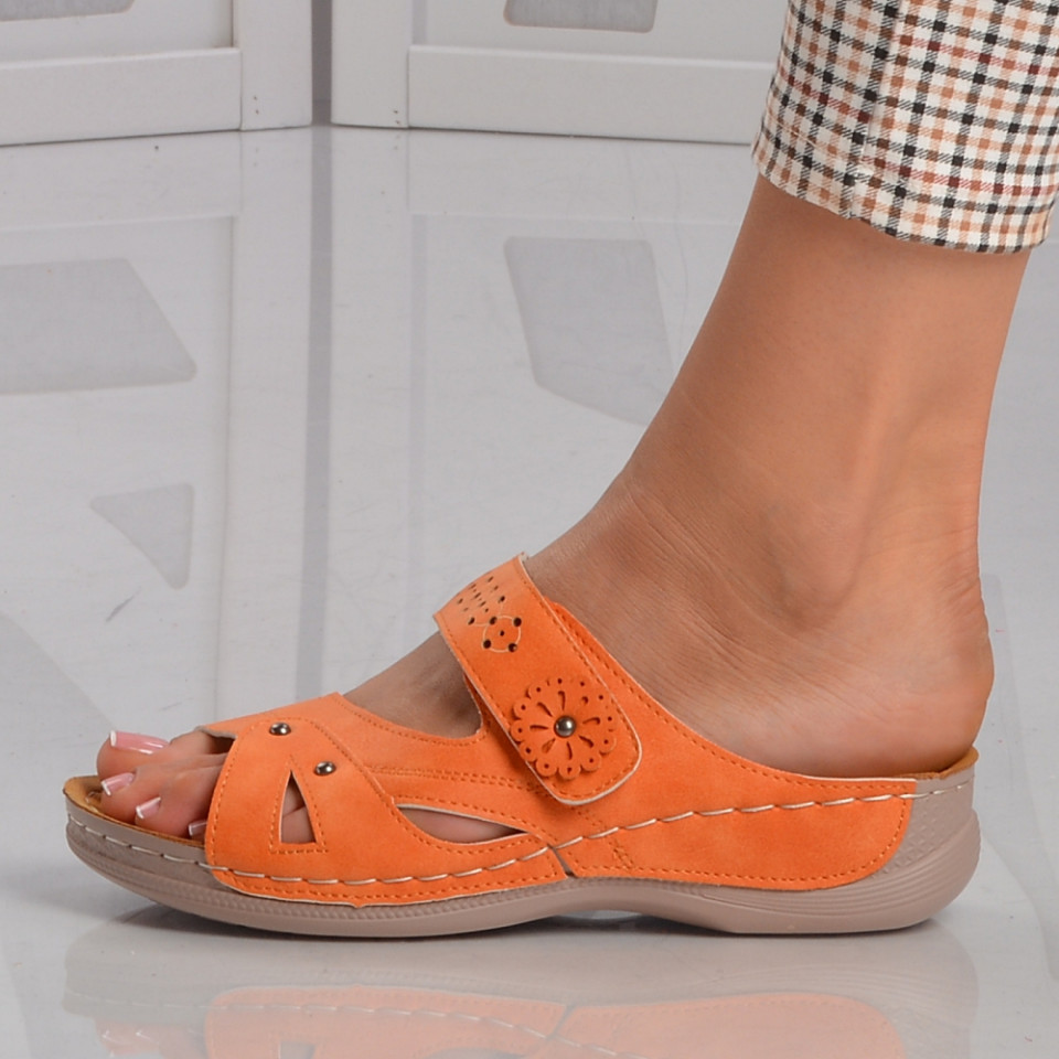 Papuci Dama Magnolia Orange - Need 4 Shoes