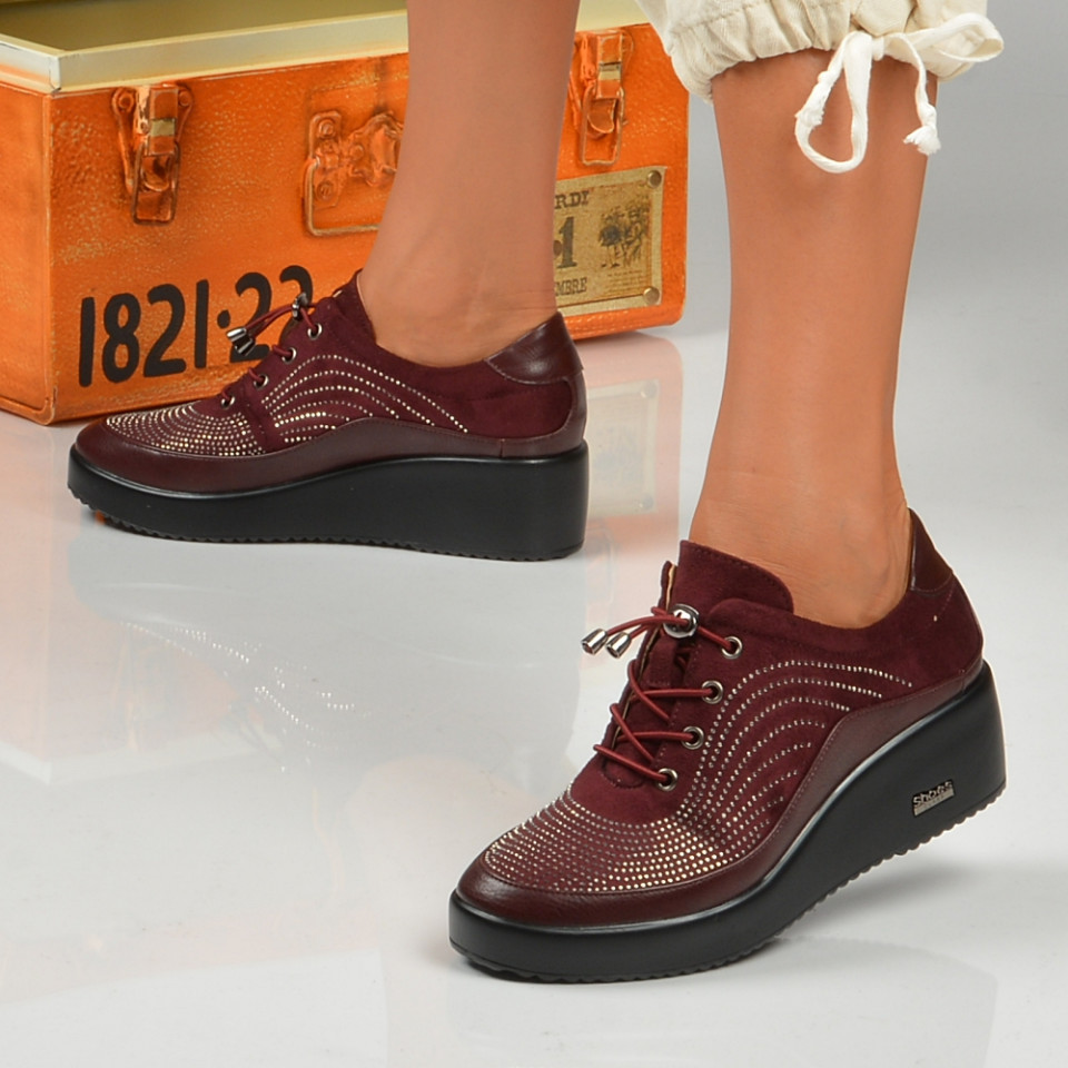 Pantofi dama casual Calipso Bordo - Need 4 Shoes
