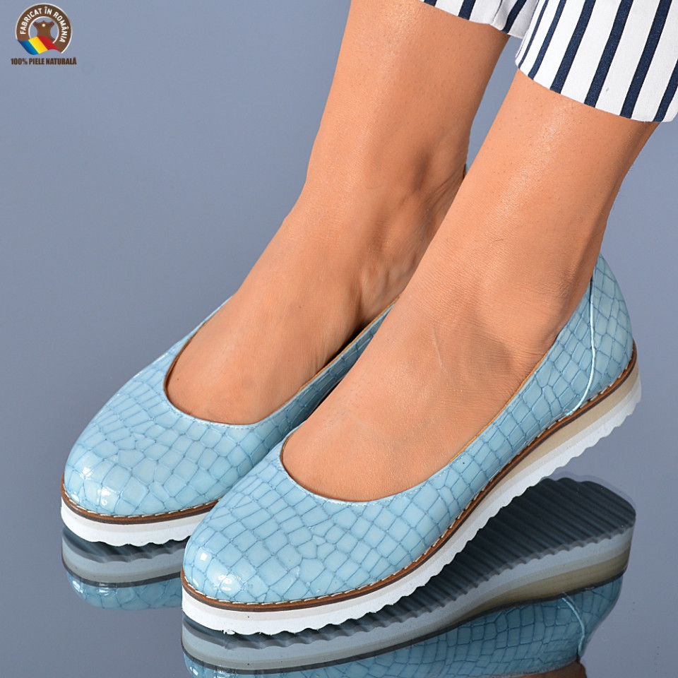 Pantofi Dama Piele Naturala Lolita Albastri- Need 4 Shoes