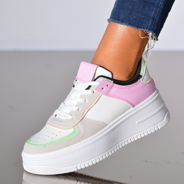 Adidasi Dama Kylie Alb/Roz- Need 4 Shoes