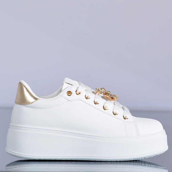 Adidasi Dama Reya Alb/Auriu- Need 4 Shoes