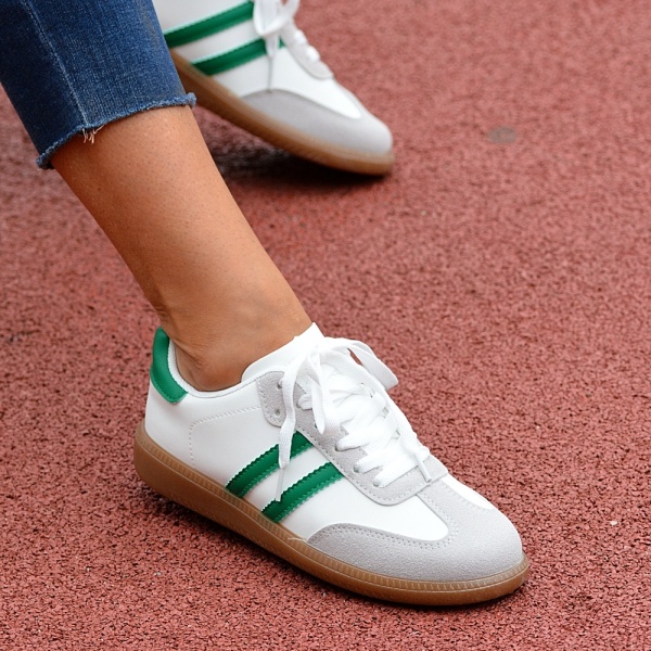 Adidasi Dama Simba Alb/Verde- Need 4 Shoes