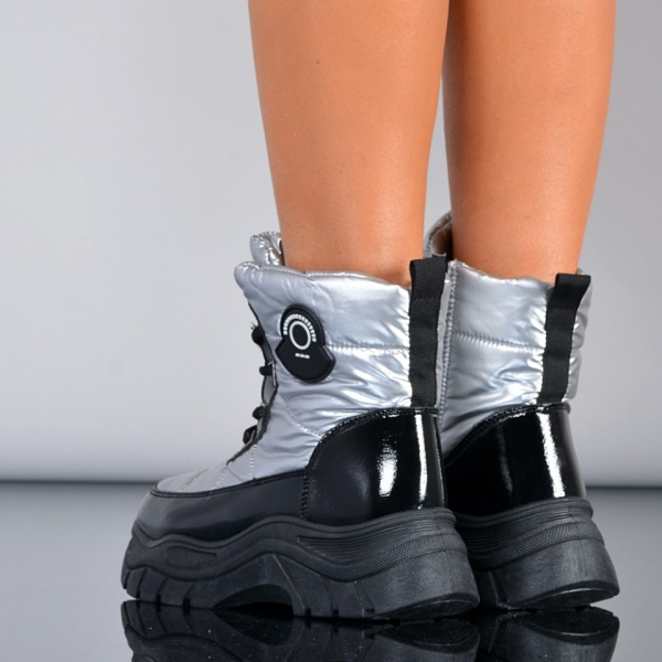 Cizme Dama Imblanite Celsia Argintii- Need 4 Shoes