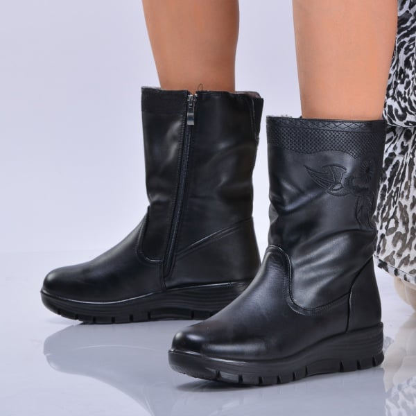 Cizme Dama Imblanite Marcela Negre - Need 4 Shoes