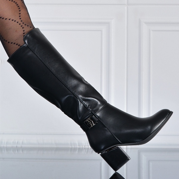 Cizme Dama Imblanite Natasa Negre - Need 4 Shoes