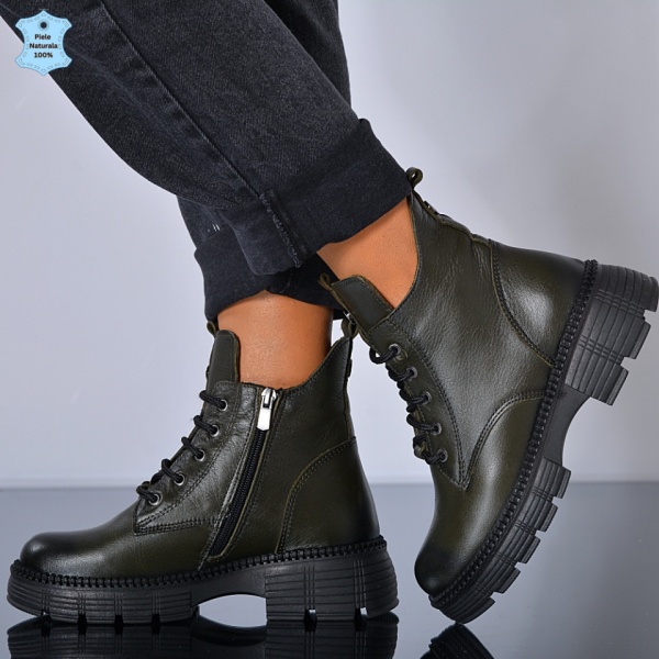 Ghete Dama Piele Naturala Lissa Gun- Need 4 Shoes